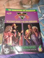 VINTAGE 1992 WWF SURVIVOR SERIES PROGRAM ULITIMATE WARRIOR & RIC FLAIR