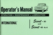 SCOUT MANUAL OWNERS