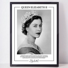 HM QUEEN ELIZABETH II Framed