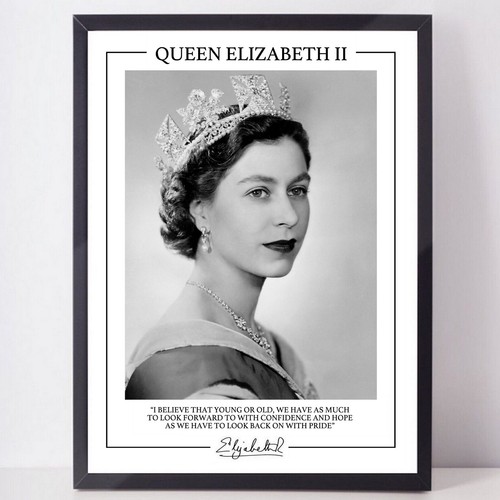 Queen elizabeth framed - queen, ii