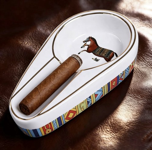 Ceramic cigar ashtray - ceramic,