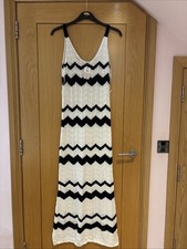 Cream Chevron Stripe Knitted