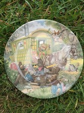 Vintage Decorative Plate by Wedgwood Wind In Willows Gypsy Caravan 