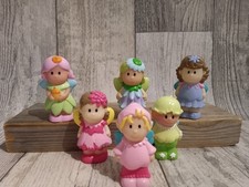 ELC Happyland Fairy Figure Bundle x6 Plastic Pretty Colours In Good Condition 