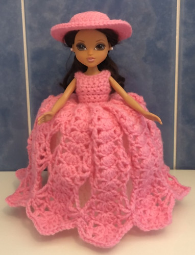 Handmade crochet doll - handmade, toilet