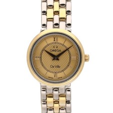 Omega De Ville Prestige Ladies 22mm Steel & Gold Quartz Bracelet Watch