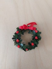 Miniature Dolls House Christmas Wreath Handmade By Wendy Allen