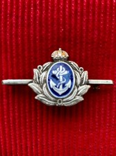 Royal Navy Sweetheart Brooch Silver (ref:A10)