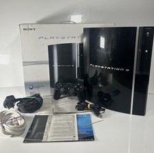 Original Playstation 3 PS3 80GB Fat Phat Console Bundle + 1 Controllers Boxed