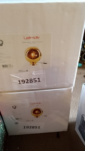 Beautiful large golden lamp - ,