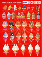 soft serve ice cream menu