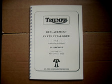 TRIUMPH T120/TR6 PARTS BOOK