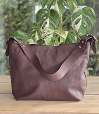 Russell And Bromley Burgundy Leather Shoulder Bag