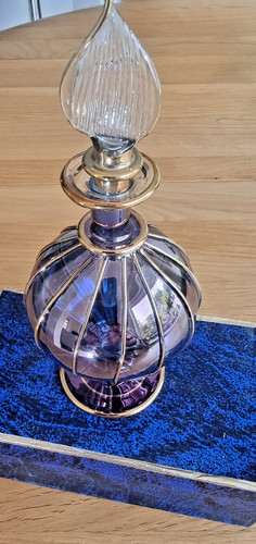 Blue coloured decorative glass - blue,