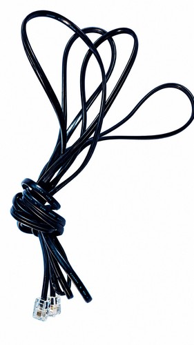 Black rj11 telephone - black,