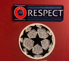 Champions League Starball & RESPECT Sleeve Badges Patches 2012-2021 UK STOCK
