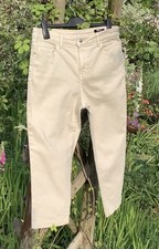 Sainsburys TU Ladies Stone Coloured Girlfriend Denim Jeans Size 12 