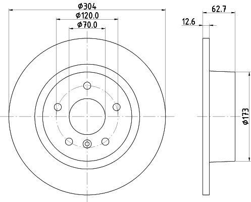 Mintex mdc985c brake disc - #,