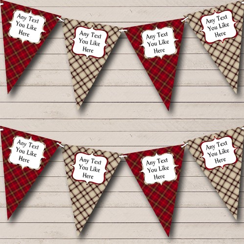 Two tone tartan personalised - tone,