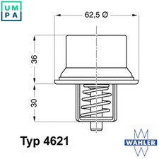 THERMOSTAT COOLANT 4621.80D