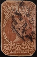 (GB-1226) GB 1892 QV ½d Half