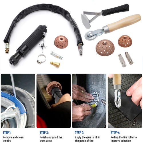 Tire repair set - repair, includes