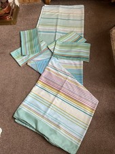 IKEA  PALMLILJA SUPERKING MULTI STRIPED QUILT COVER + FOUR HOUSEWIFE PILLOWCASES