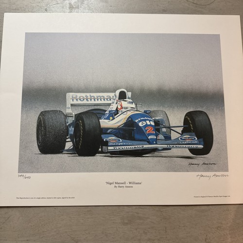 Formula one print - print, nigel