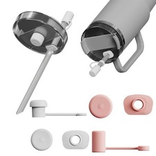 3Pcs Silicone Straw Cap Spill