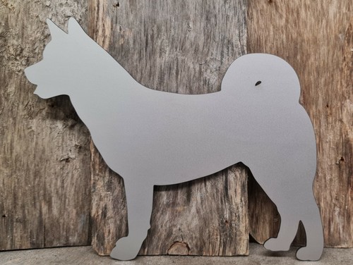 Akita metal sign - akita, finished
