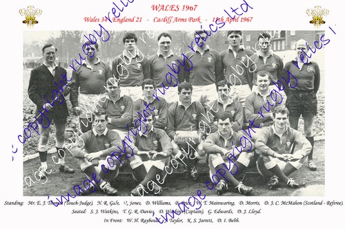 Wales 1967 rugby team - wales,