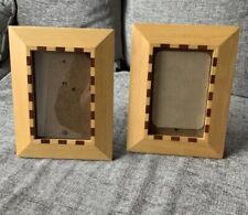 PAIR OF WOODEN PHOTO FRAMES