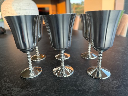 Vintage silver plated wine - silver,