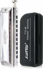 EASTTOP Chromatic Harmonica Key of C 10Hole 40Tone Professional Mouth Organ Gift