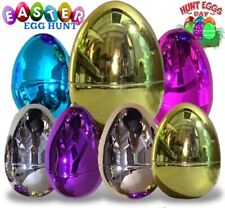 7 Pcs Filler Easter Eggs Fillable Giant Egg Hunt Hollow Plastic Add Gift Treats