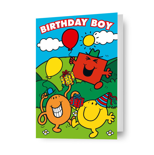 Birthday boy card men - boy, &