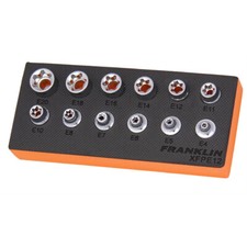 3/8" Drive Low Profile E-Torx Set 12 Pcs Franklin Tools XFPE12