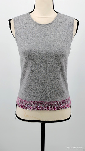 Ann taylor vintage gray beaded - ann,