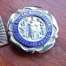 1950 The General Nursing Council for England & Wales Enamel Pin Badge