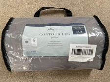 Dunelm Memory Foam Back Sleeper Contour Leg Pillow & Grey Case