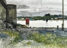Frederick Donald Blake (1908-1997) Acrylic Painting - Concarneau Brittany France
