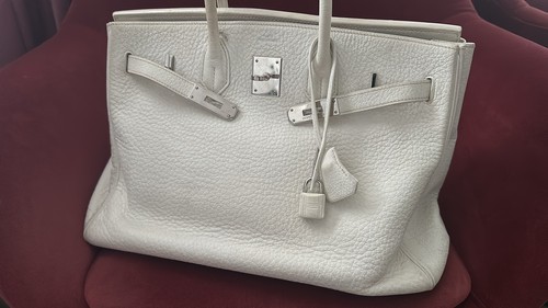 Hermès birkin white - birkin, 35