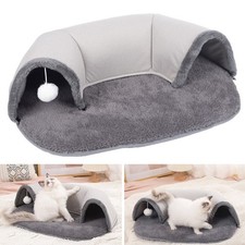 2 in 1 Cat Tunnel Bed Plush