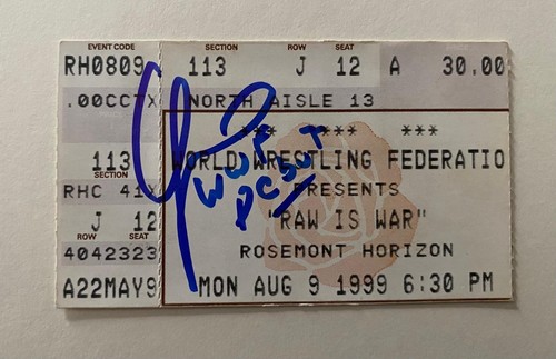 Chris jericho signed - 09/08/99,