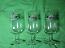 GROLSCH GLASSES SET OF THREE GOOD CONDITION EUROPEAN STYLE BEER GLASSES