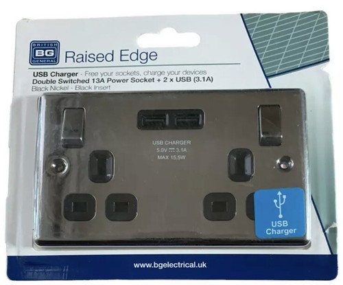 Black nickel usb - bg,