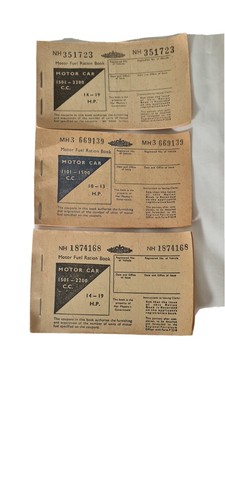 Ration book unused petrol - ration,