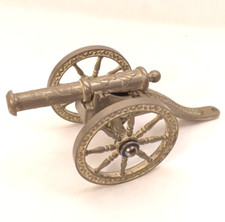 METAL CANNON FIELD GUN Silver