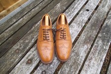 Loake chester tan Leather Brogues mens Shoes Size Uk 9.5 F.