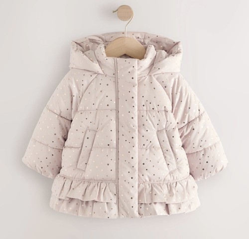 Next girls pink padded frill - padded,